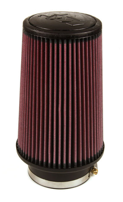 K&N Engineering Universal Rubber Air Filter 4 Inch Flanged for Automotive and Equipment Applications