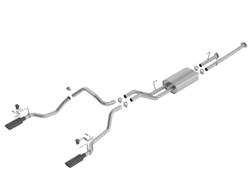 Borla 14-18 Toyota Tundra 4.6L/5.7L V8 Touring Cat-Back Exhaust System with Black Chrome Tips