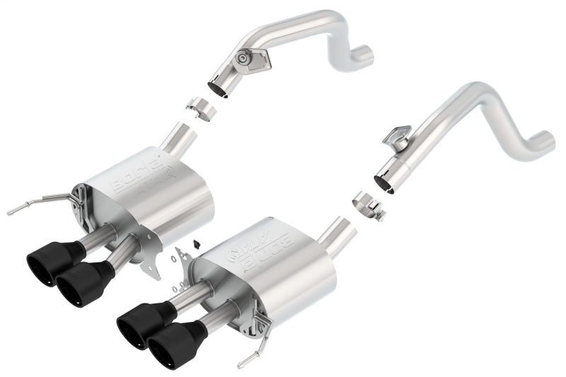 Borla ATAK Axle-Back Exhaust System for Chevrolet Corvette C7 (2014-2018) – 2.75in to Muffler Dual 2.0in Out with 4.25in Tips