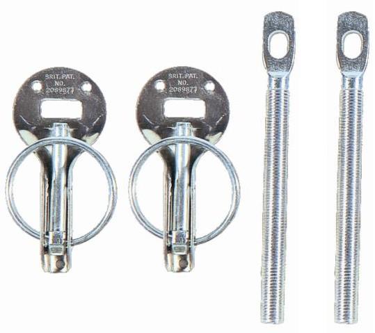 Sparco Hood Pin Silver - Durable Automotive Hood Pin Part for Enhanced Security