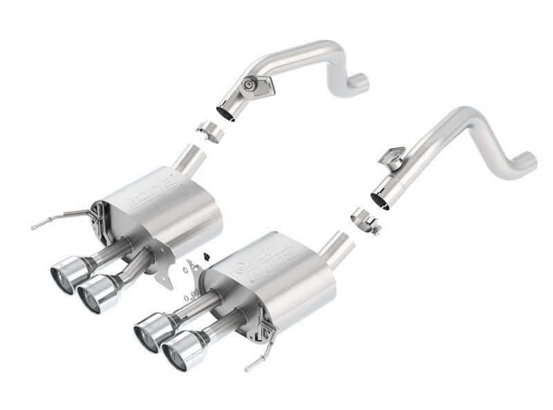 Borla ATAK Axle-Back Exhaust System for Chevrolet Corvette C7 (2014-2019) without AFM and NPP Valves