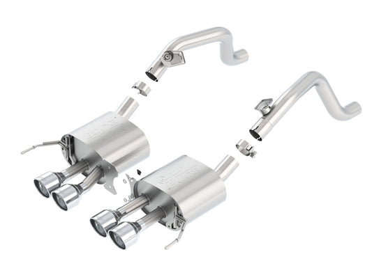 Borla ATAK Axle-Back Exhaust System for Chevrolet Corvette C7 (2014-2019) without AFM and NPP Valves