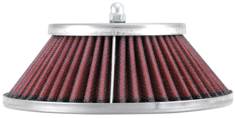 K&N Engineering Custom Racing Air Filter Assembly - Round Tapered Design with Chrome Top and Base