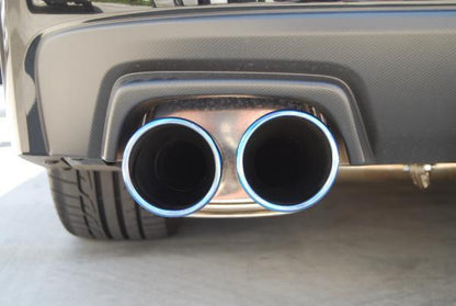 Invidia Q300 Twin Outlet Rolled Titanium Exhaust for 2015-2016 Subaru WRX/STI