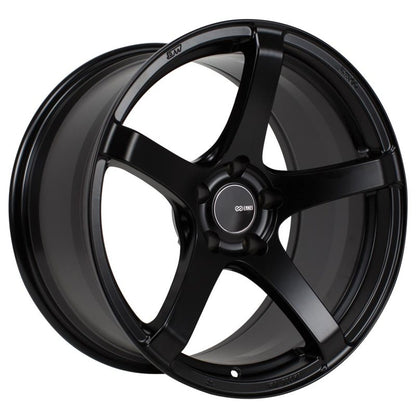 Enkei Kojin 18x9.5 Inch Matte Black Alloy Wheel with +30mm Offset and 5x114.3 Bolt Pattern