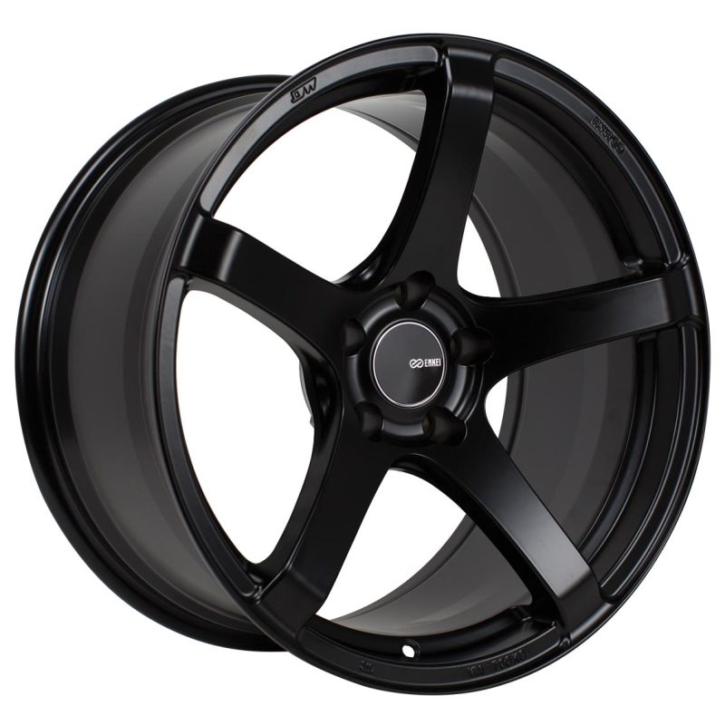 Enkei Kojin 18x9.5 Matte Black Wheel with 15mm Offset and 5x114.3 Bolt Pattern
