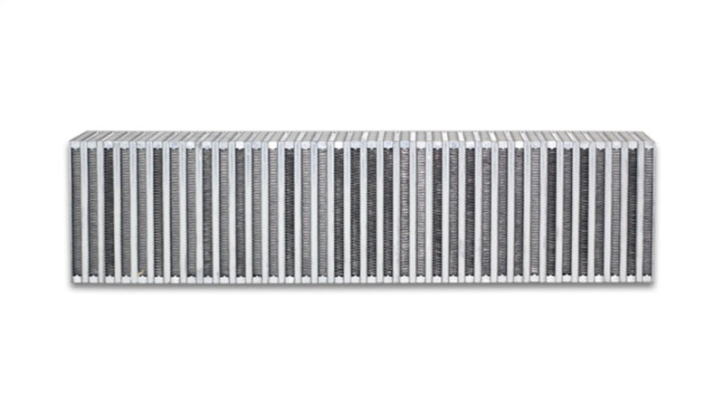 Vibrant Vertical Flow Air to Air Intercooler Core 27in. W x 6in. H - Bar and Plate Construction for High-Performance Applications