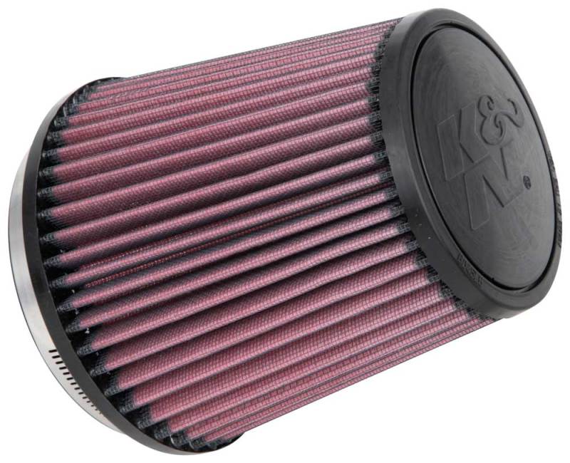 K&N Engineering Universal Rubber Round Tapered Air Filter – 4.5 inch Flange, 5.875 inch Base, 4.5 inch Top, 6 inch Height