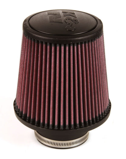 K&N Engineering Universal Round Tapered Rubber Air Filter - 6-inch Base OD, 3-inch Flange ID, 6-inch Height