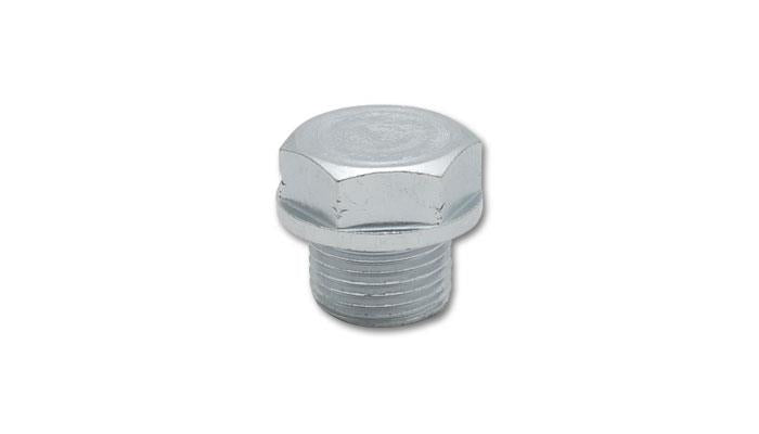 Vibrant Threaded Hex Bolt Capping Oxygen Sensor Bung - M18x1.5 Thread, Mild Steel (Bulk Pack of 5)