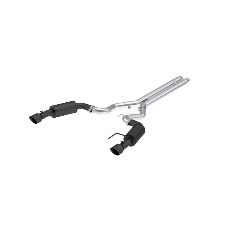 MBRP 2024 Ford Mustang GT S650 5.0L Black-Coated 3-Inch Cat-Back Dual Split Rear Exhaust System