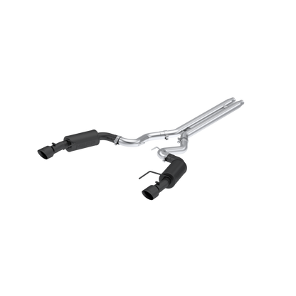 MBRP 2024 Ford Mustang GT S650 5.0L Black-Coated 3-Inch Cat-Back Dual Split Rear Exhaust System