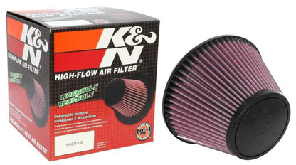 K&N Engineering Universal Clamp-On Air Filter 6 inch Flange, 7.5 inch Body, 4.5 inch Top, 5 inch Height - Fits BMW, Chevrolet, Chrysler Vehicles