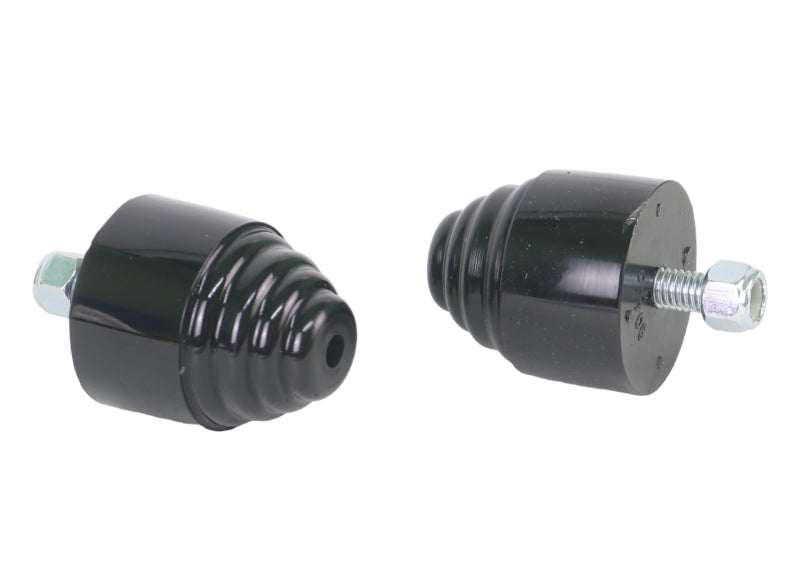 Whiteline W93475 Bump Stops for Automotive Suspension Replacement, 2-Inch Outer Diameter, 2.125-Inch Height, 3/8-Inch Stud
