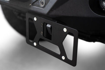 Addictive Desert Designs Clevis Mounted Front License Plate Bracket - Adjustable Off-Road License Plate Mount with Swivel Feature