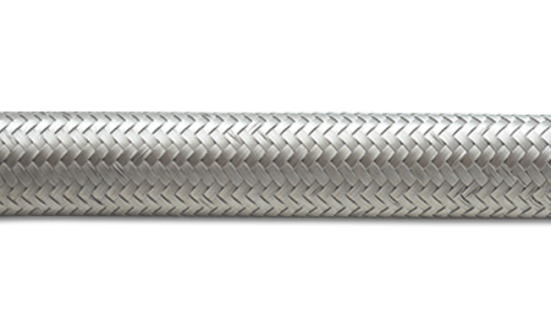 Vibrant -12 AN Stainless Steel Braided Flex Hose 20 ft Roll