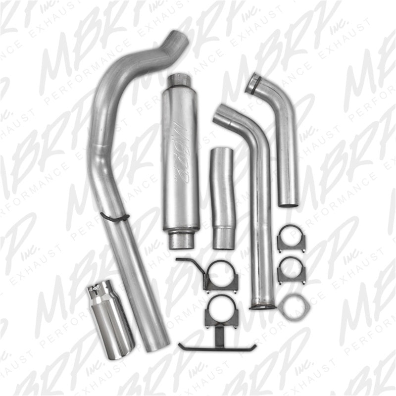 MBRP Armor Lite Series Turbo Back Exhaust System for 2003-2005 Ford Excursion 6.0L, Single Side Exit, Part S6216AL