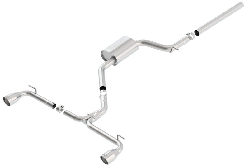Borla 140597 S-Type Cat-Back Exhaust System for 2015-2017 Volkswagen GTI 2.0L – No MK7.5 Fitment
