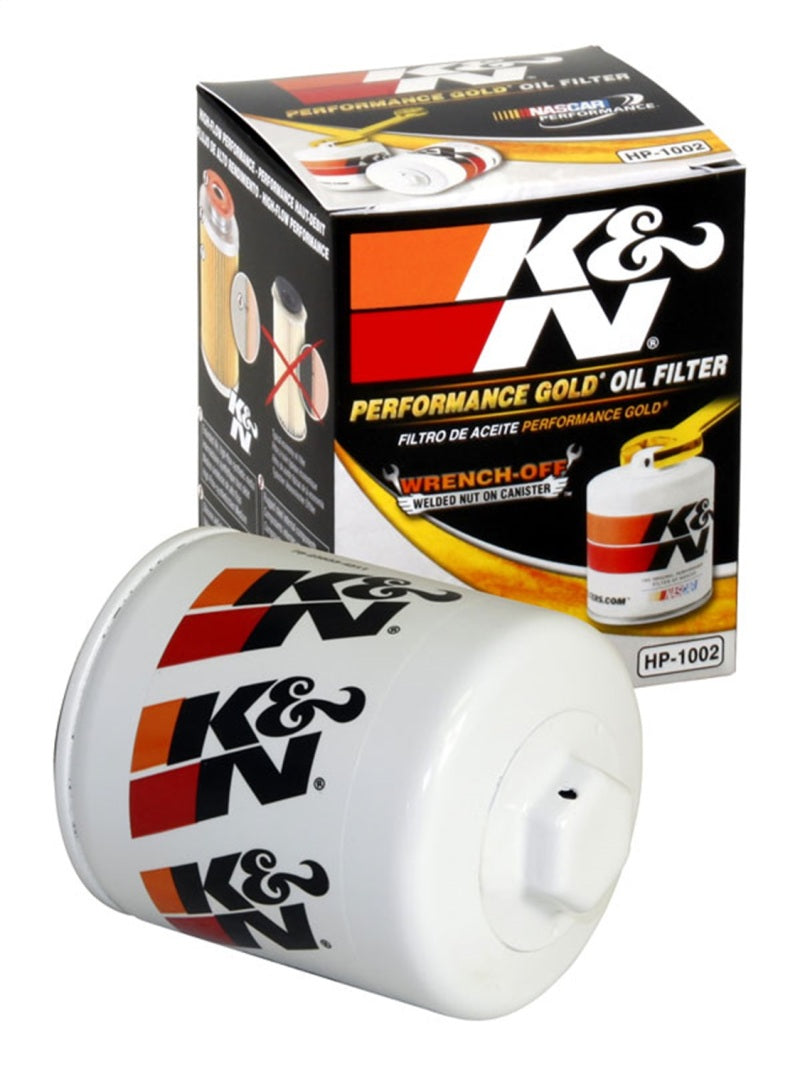 K&N Engineering HP-1002 Premium Oil Filter for Saab 99, Saab 9000, Mazda Miata, and Mazdaspeed3