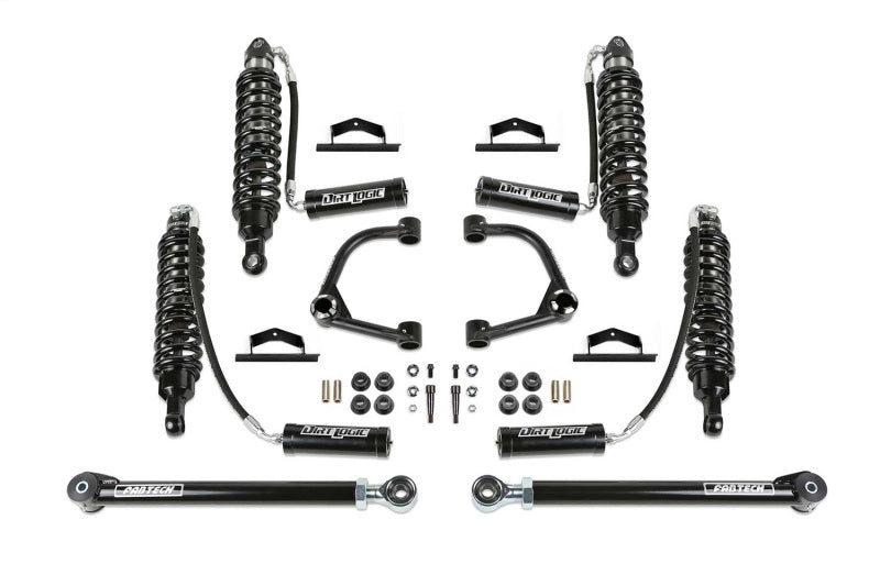 Fabtech 2021 Ford Bronco 3-Inch UCA Lift Kit with Uniballs and Dirt Logic 2.5 Coilover Shocks