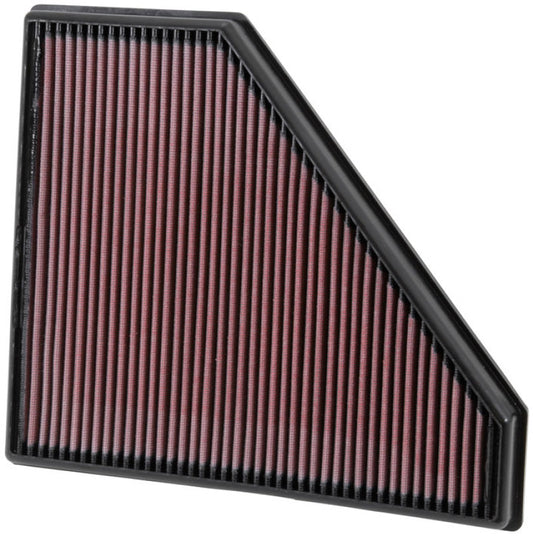 K&N Replacement Panel Air Filter for 2013-2014 Cadillac ATS and CTS - High-Flow Washable Air Filter Part 33-2496