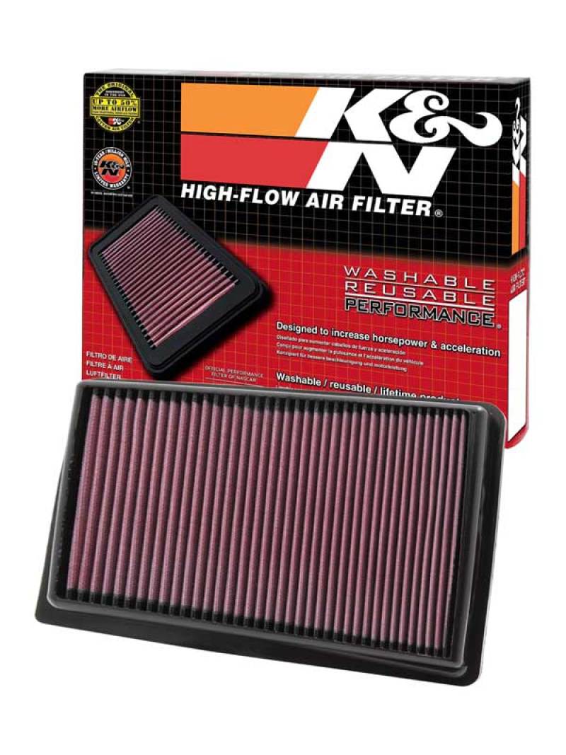 K&N Engineering High-Flow Drop-In Air Filter for Hyundai Genesis 4.6L V8