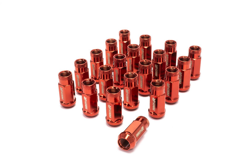 Wheel Mate WM14R 14x1.50 Red Lug Nut Set – 20 Pieces for Automotive Applications