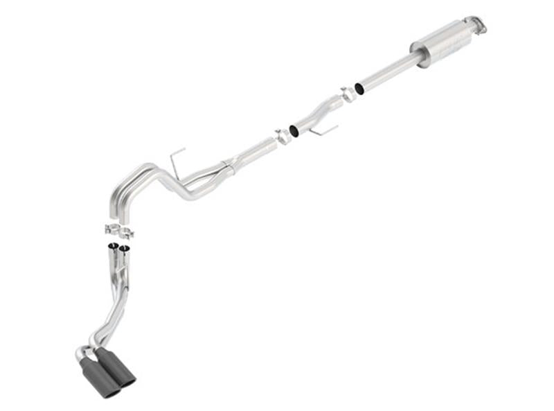 Borla ATAK Cat-Back Exhaust for 2015-2020 Ford F-150 with 3.5L EcoBoost - Black Chrome Side Exit