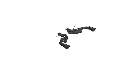 MBRP Armor BLK Series Dual Rear Exit Axle Back Exhaust System for Chevrolet Camaro 2016-2024, Black Coated with 4.5-inch Tips
