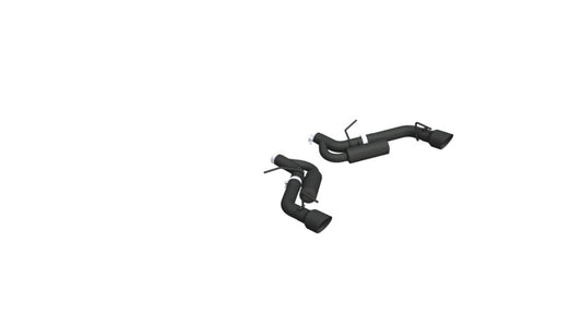 MBRP Armor BLK Series Dual Rear Exit Axle Back Exhaust System for Chevrolet Camaro 2016-2024, Black Coated with 4.5-inch Tips