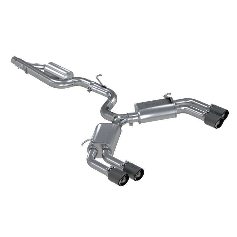 MBRP Armor Pro Series S46013CF Cat Back Exhaust System for 2015-2018 Audi S3 and RS3 with Carbon Fiber Tips