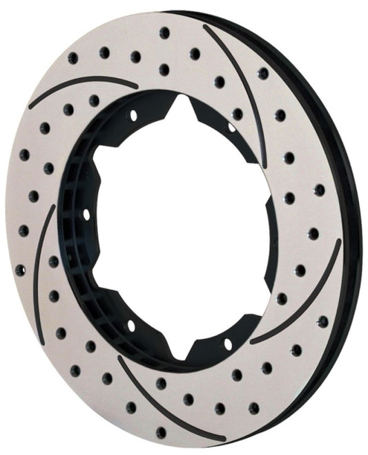 Wilwood SRP Drilled Performance Rotor 10.75 Inch Diameter, Black Finish - Part Number 160-7097-BK