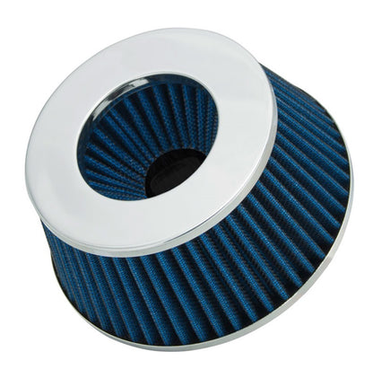 Spectre Adjustable Conical Air Filter 2-1/2 Inch Tall – Blue for 3, 3.1/2, and 4 Inch Diameter Tubes