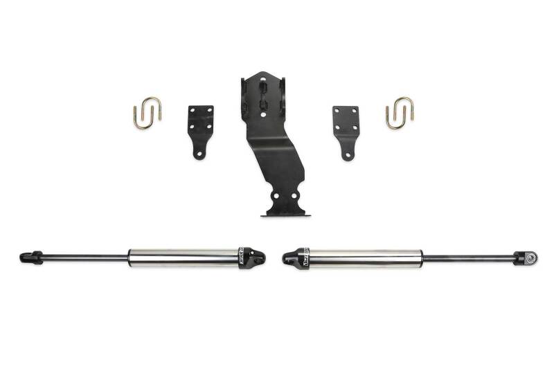 Fabtech 19-20 Ford F450/F550 4WD Dual Steering Stabilizer System with 2.25-inch Shocks