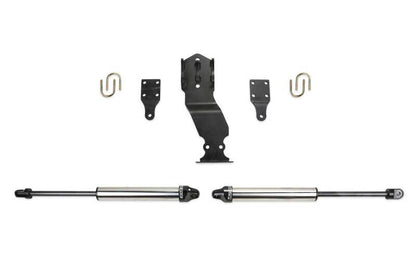 Fabtech 19-20 Ford F450/F550 4WD Dual Steering Stabilizer System with 2.25-inch Shocks