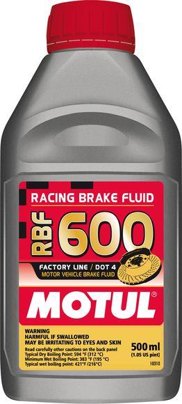 Motul RBF 600 Racing DOT 4 Brake Fluid - 1/2 Liter Bottle