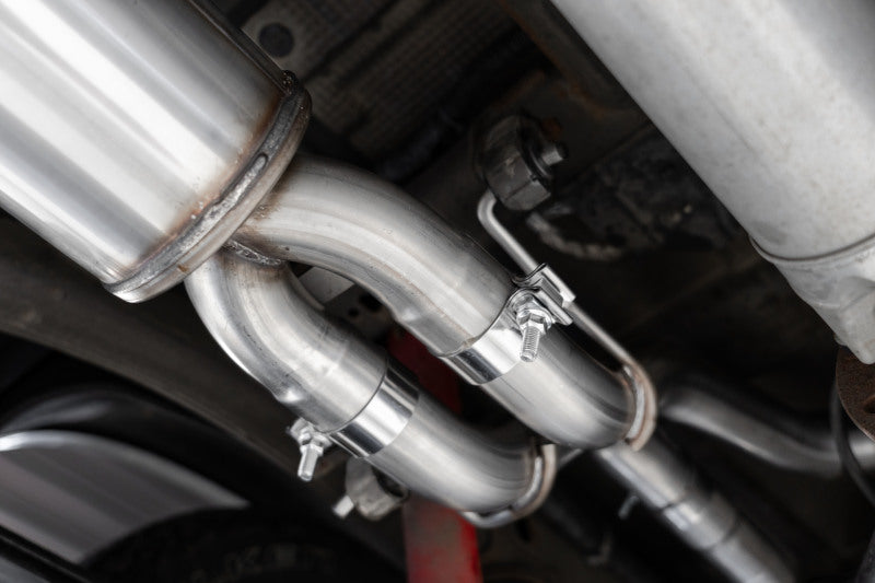 MBRP S50053CF Cat-Back Exhaust System for Chevrolet Silverado and GMC Sierra 1500 (2019-2021) with Dual 4-Inch Carbon Fiber Tips