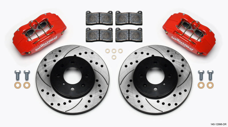 Wilwood DPHA Front Caliper & Rotor Kit for Honda/Acura with 262mm OE Rotor - Red