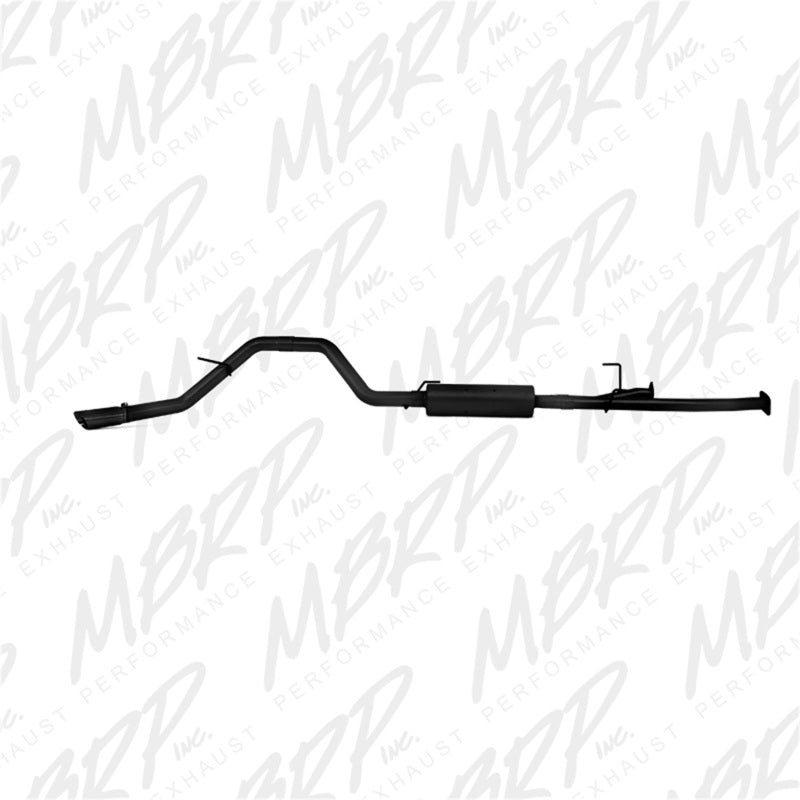 MBRP Armor BLK Series 3-inch Cat Back Exhaust System for Toyota Tundra 2009-2014 with Black Coated Finish