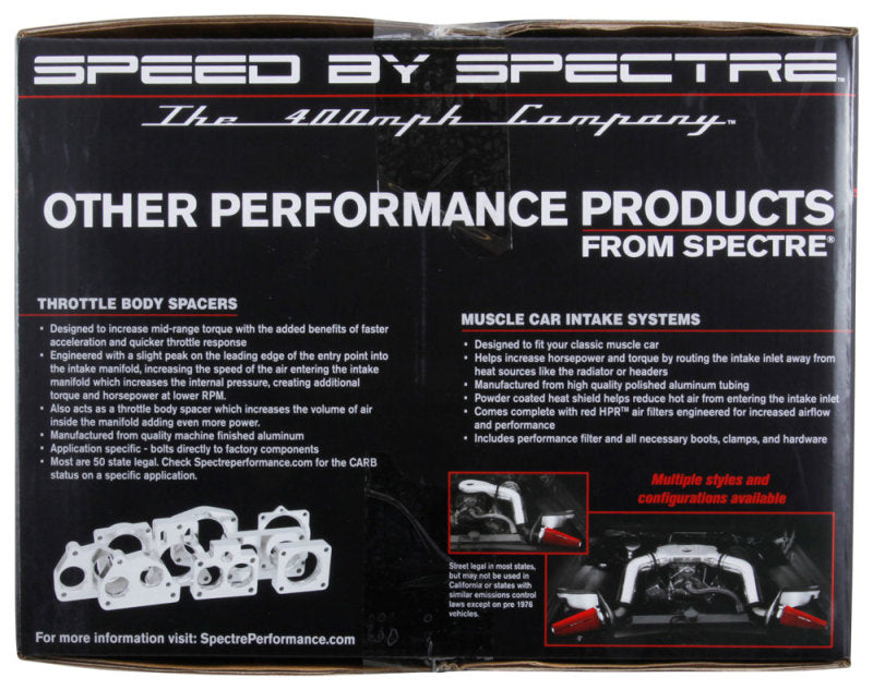 Spectre 12-15 Honda Civic 2.4L F/I Air Intake Kit - Performance Upgrade with Reusable Filter and Heat Shield