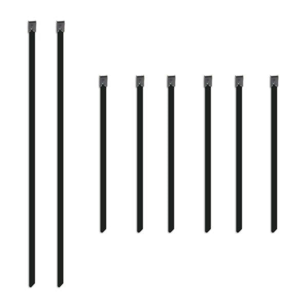 Mishimoto Stainless Steel Locking Ties Set – Secure Heat Wraps with High-Grade Durable Fasteners
