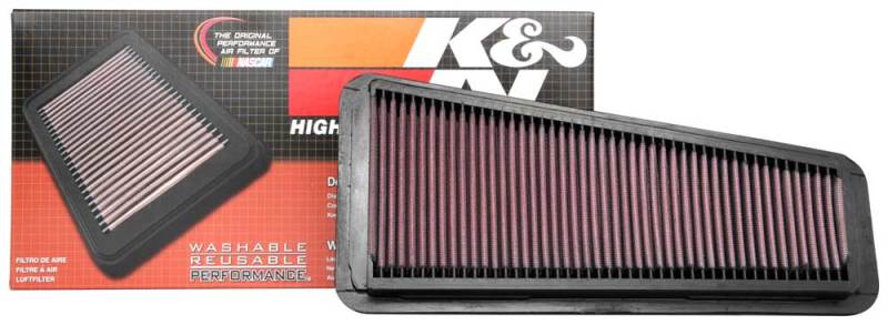 K&N Engineering High-Flow Drop-In Air Filter for Toyota Tacoma, Tundra, FJ Cruiser, and 4Runner (Part #33-2281)