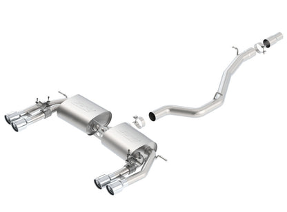 Borla S-Type Dual Round Rolled Catback Exhaust System for 2015-2020 Audi S3 – Part #140631