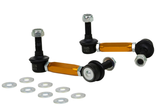Whiteline KLC180-115 Universal Heavy Duty Adjustable Steel Sway Bar Link for Land Rover LR3 and LR4