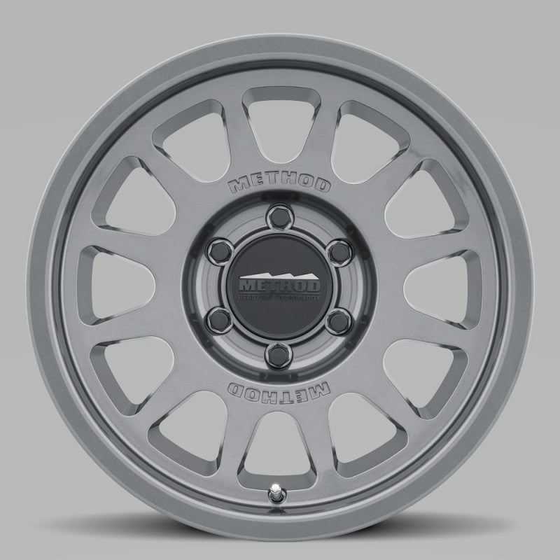 Method Wheels MR703 17x7.5 Inch Titanium Off-Road Wheel with 6x130 Bolt Pattern and +50mm Offset