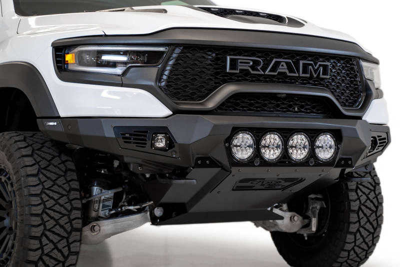 Addictive Desert Designs 2021-2023 Ram 1500 TRX Bomber Front Bumper with Rigid Light Mounts