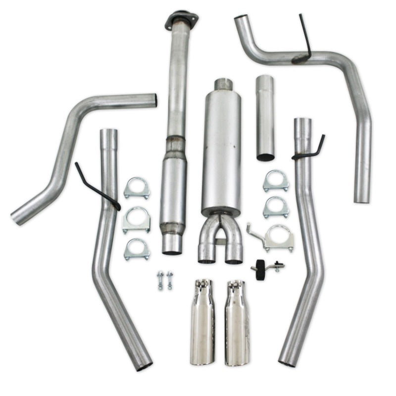 MBRP S5234AL Armor Lite Series 2.5-Inch Cat Back Exhaust System for Ford F-150 2011-2012 with Dual Split Rear Exit