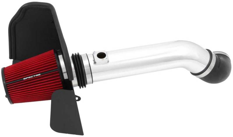 Spectre 11-13 GM 2500HD/3500HD V8-6.0L F/I Air Intake Kit with Red Filter and Polished Aluminum Tubing