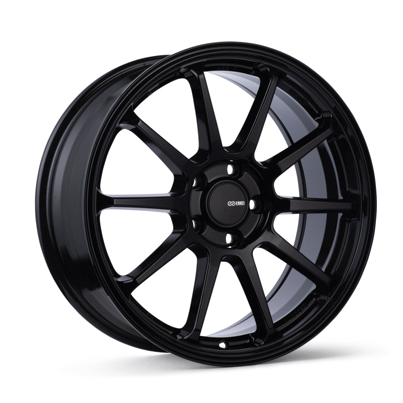 Enkei PX-10 17x7.5 Black Cast Wheel with 5x100 Bolt Pattern and 45mm Offset