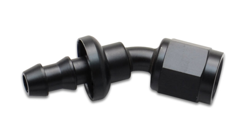 Vibrant Push-On 30 Degree Hose End Elbow Fitting -10AN | Durable Aluminum for Automotive Applications